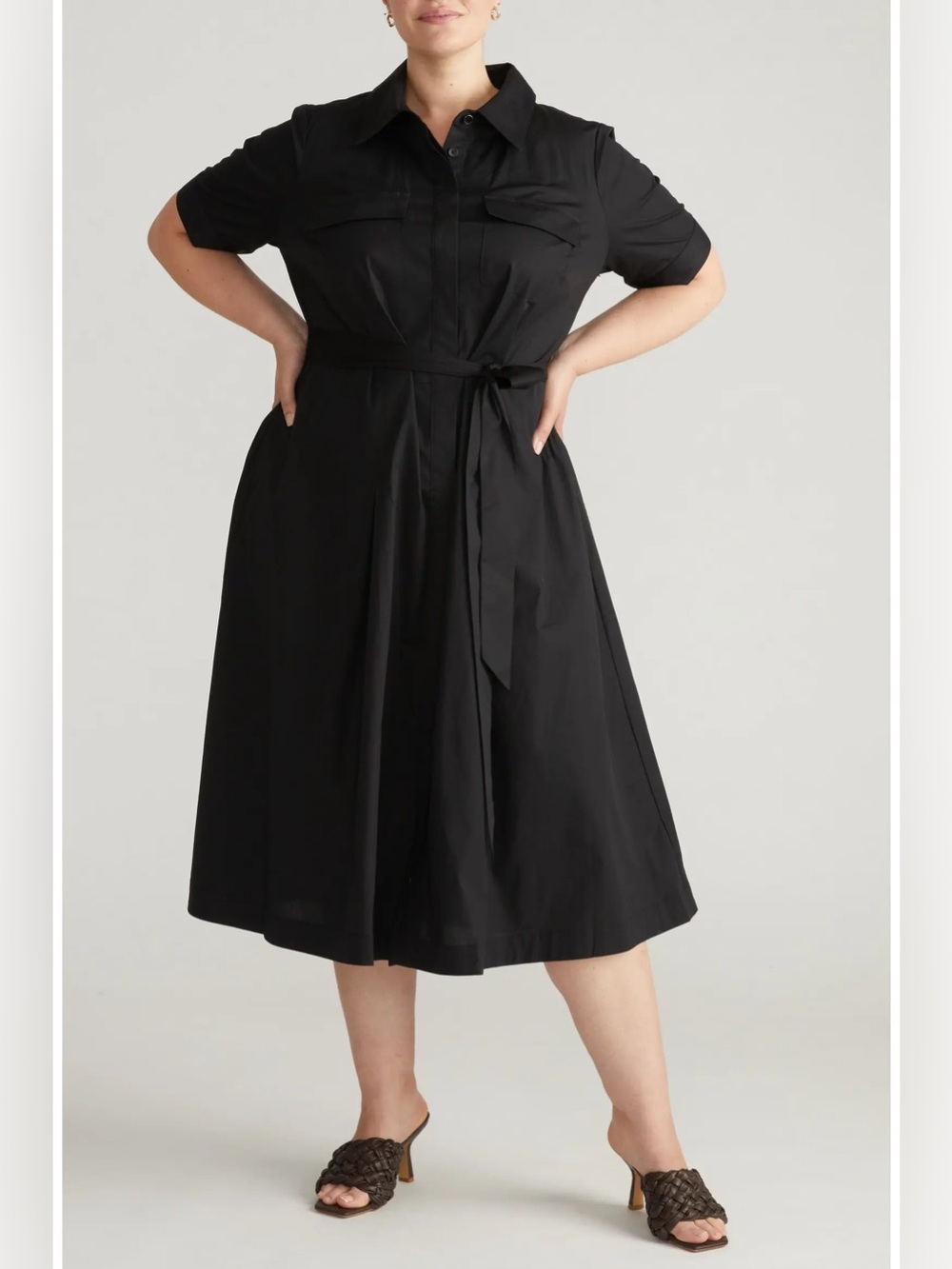 Universal Standard City Poplin Maxi Shirtdress size Medium / 18-20